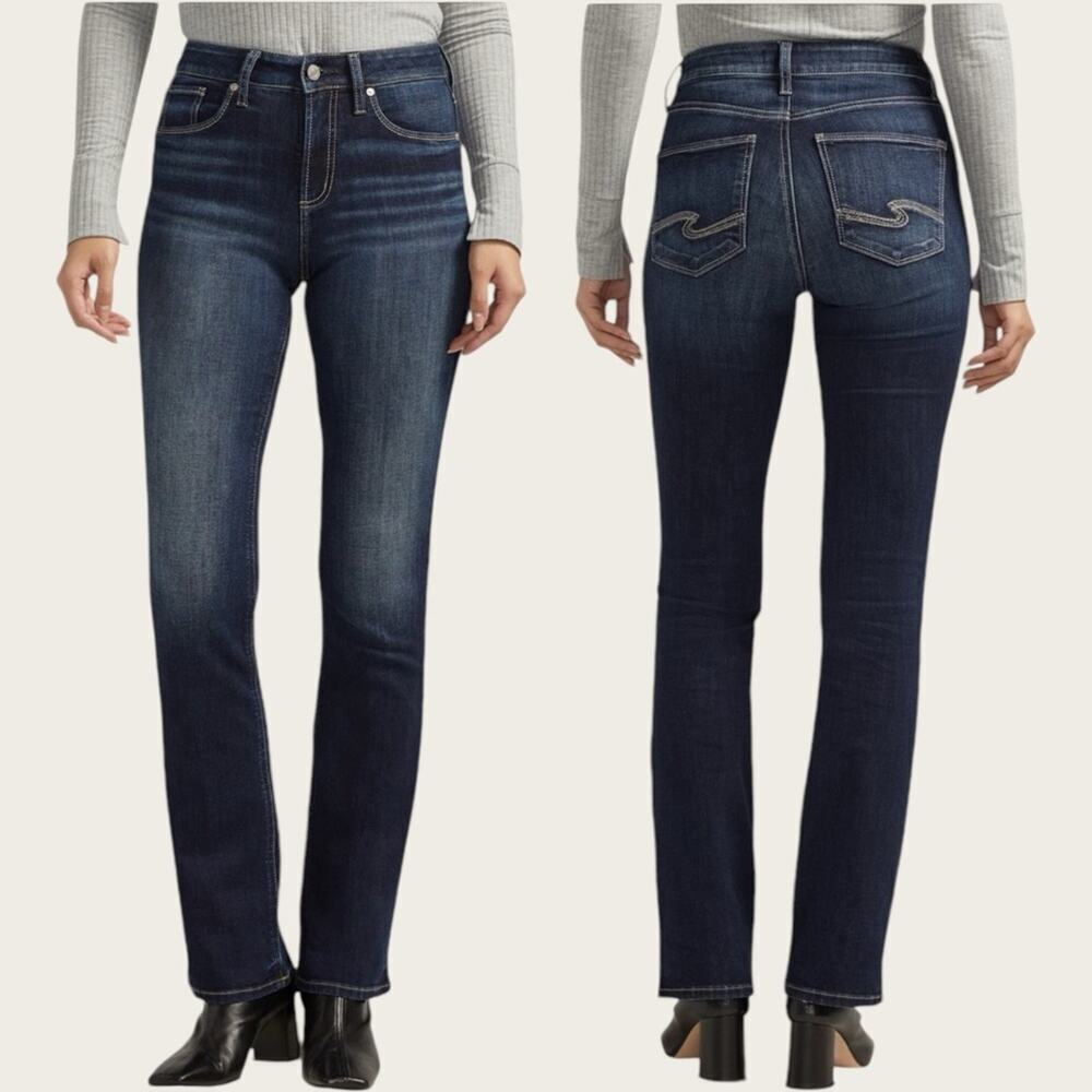 NWT | Silver Jeans Co. | Avery Curvy High Rise Straight | Indigo | 24/31